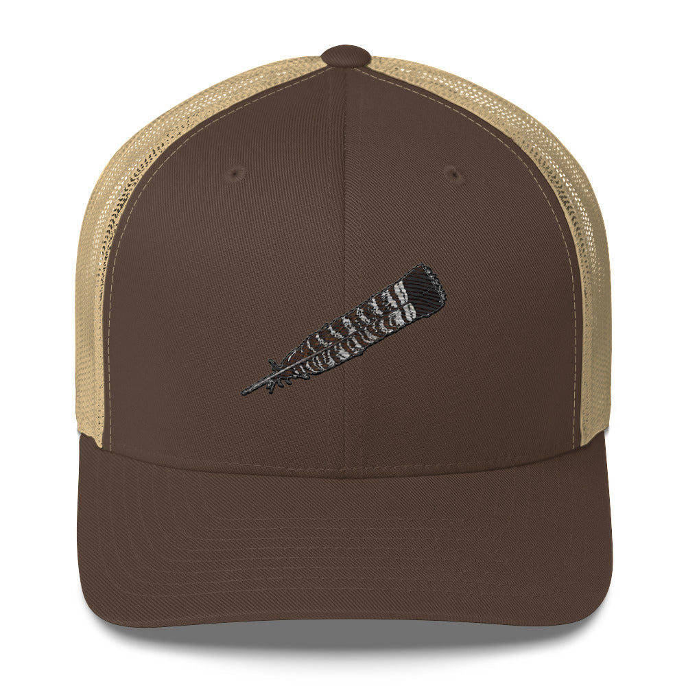 Grouse Feather Trucker Cap