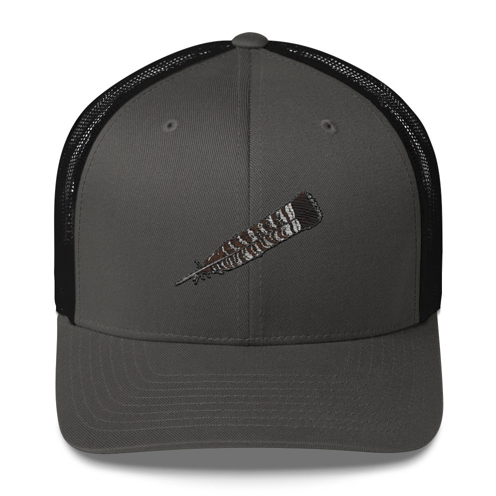 Grouse Feather Trucker Cap