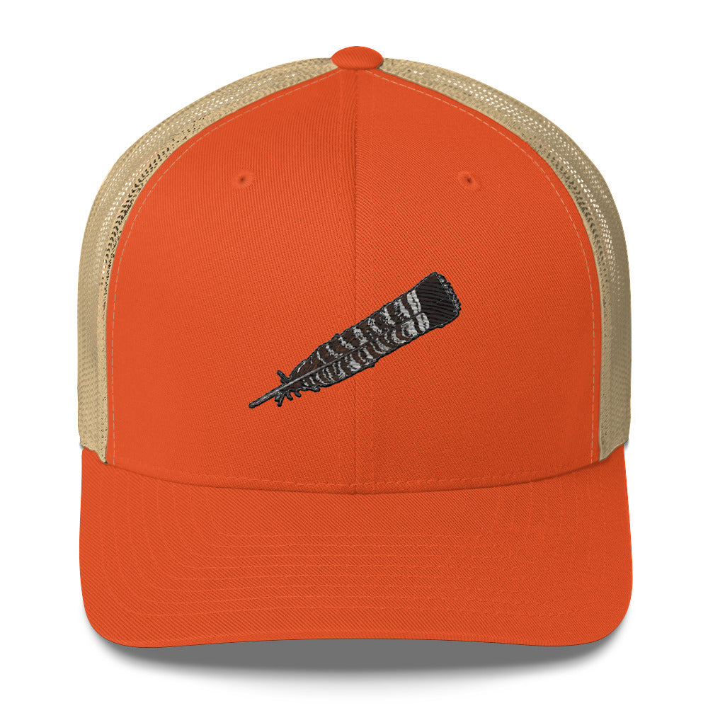 Grouse Feather Trucker Cap